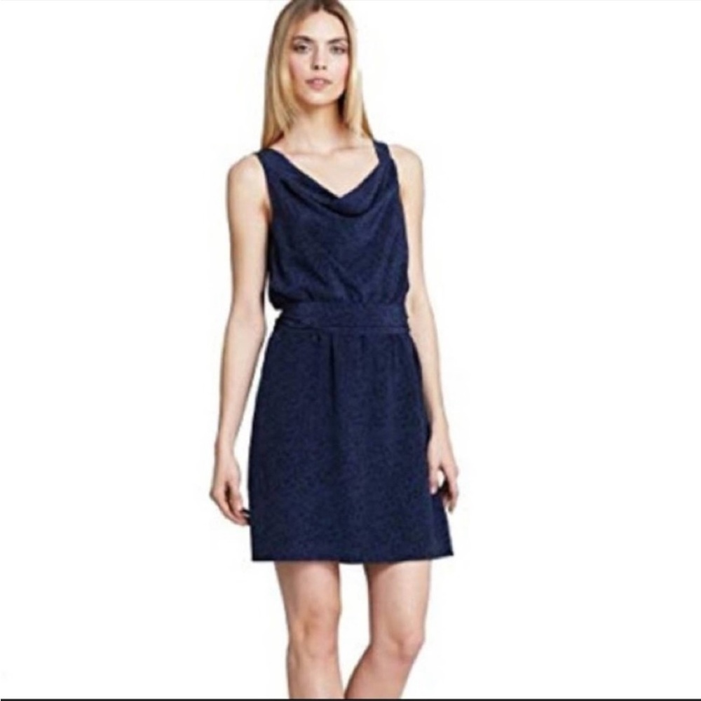 Theory Jaysa Dress - Blue Silk Mini Dress. Size 2
